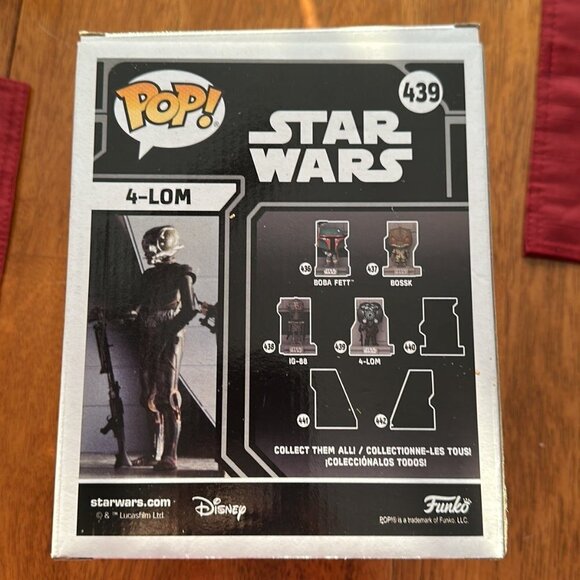 NEW Funko Pop! Bounty Hunters Collection: 4-Lom 439 Star Wars GameStop Exclusive - Picture 2 of 4